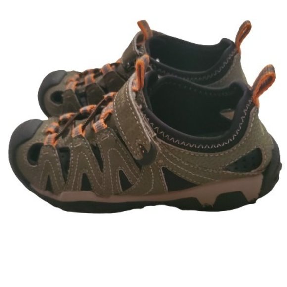 Sperry Top-Sider Kids Boys Wet Tech Closed-Toe Fisherman Sandal Oliver Green 11W - Picture 10 of 16